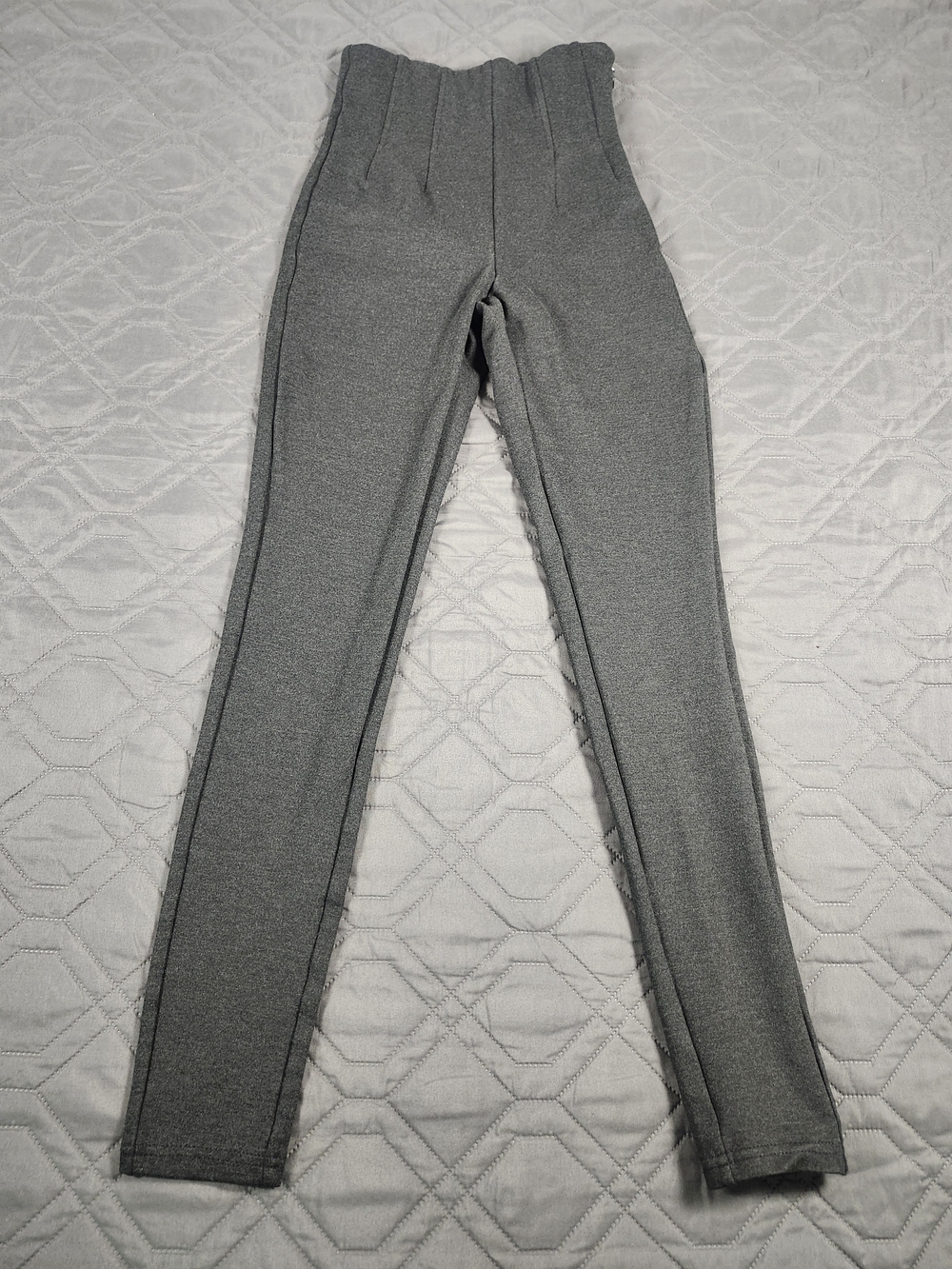 ZARA Body Shaping High-Waisted Leggings side zipper structured waistband, XS
